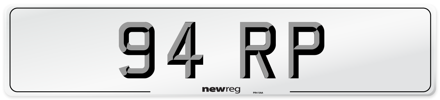 94 RP Number Plate from New Reg